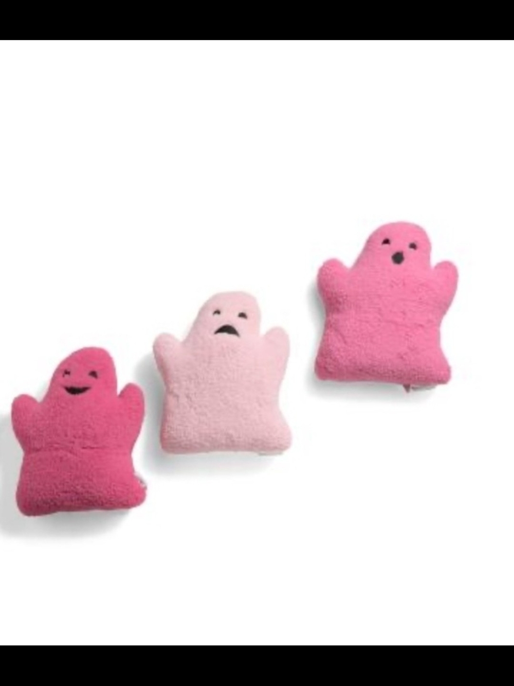 Plush Ghost Buddy Toy Trio - Pink Mix